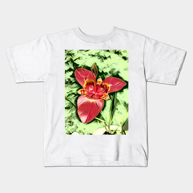 The Cosmos of Flowers Kids T-Shirt by PsyCave